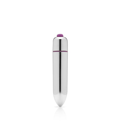 Tantus Tsunami Vibrating G-spot Silicone Dildo Lavender in a sleek silver and purple design, perfect for targeted stimulation.