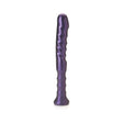 Tantus Echo Handle Silicone Dildo Amethyst with ergonomic grip and textured shaft for targeted pleasure.