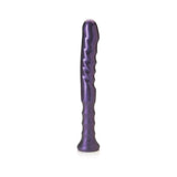 Tantus Echo Handle Silicone Dildo Amethyst with ergonomic grip and textured shaft for targeted pleasure.