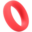 Tantus Intermediate C-Ring 1.875 Inch Crimson - body-safe silicone ring for comfort and control.
