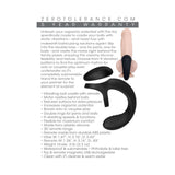 Zero Tolerance Vibrating Ball Cradle Rechargeable Remote-Controlled Silicone Cockring Black