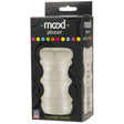 Mood Ultraskyn Stroker Pleaser Massage Beads Frost packaging showcasing soft and stretchy design for enjoyable experiences.