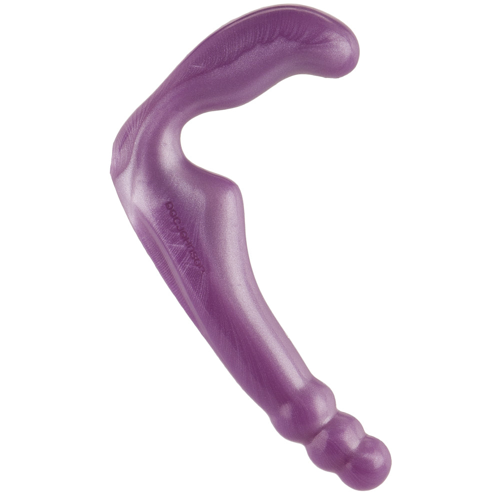 Platinum Silicone The Gal Pal Strapless Strap-On Purple, an ergonomic strap-on toy designed for shared pleasure.