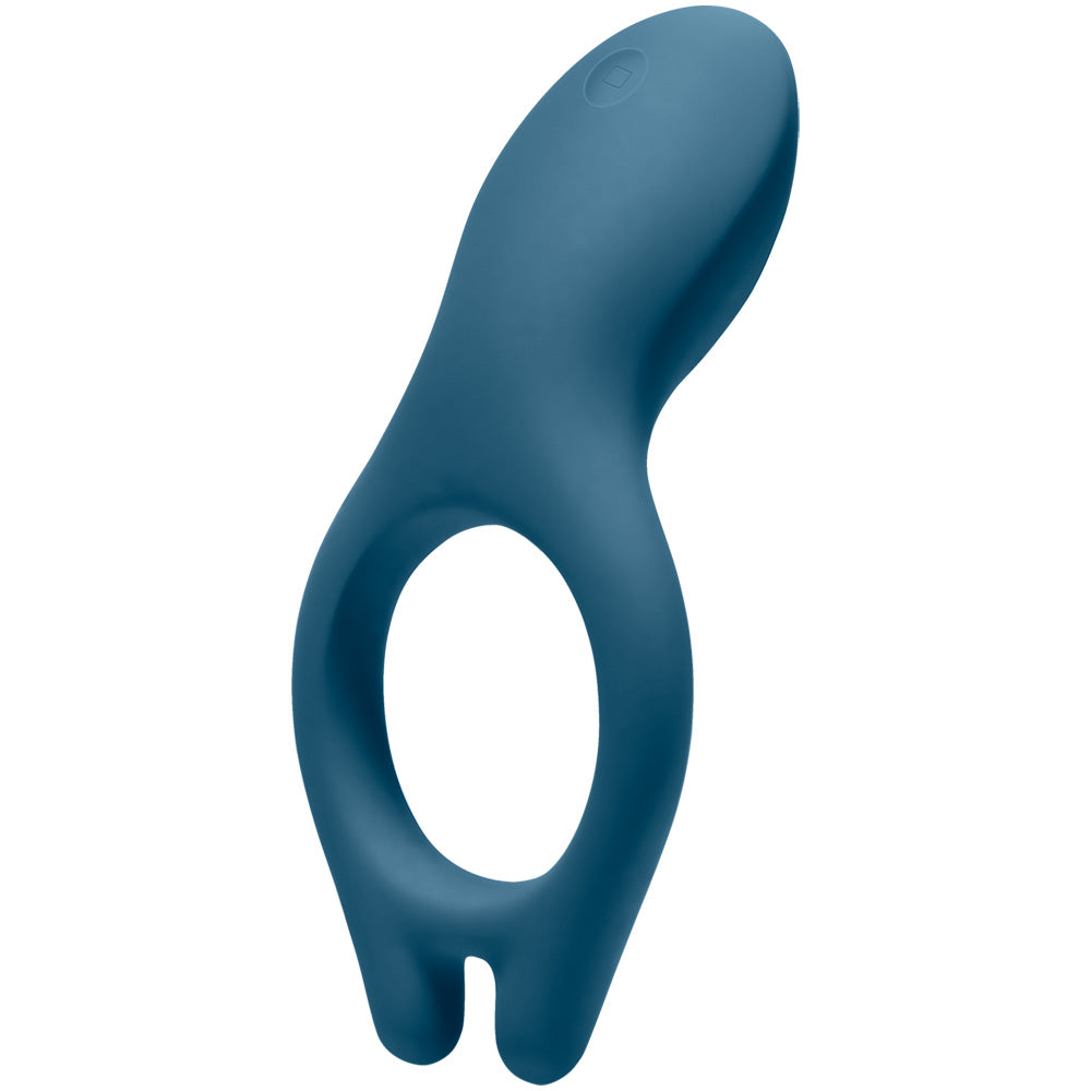 Ivibe Select Iring Marine Blue Vibrating Cock Ring showcasing its sleek design and versatile functionality.