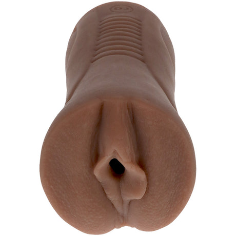 Signature Strokers Honey Gold Ultraskyn Pocket Pussy showcasing a realistic texture and lifelike design.