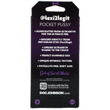 Signature Strokers lexi2legit Ultraskyn Pocket Pussy Caramel packaging showcasing features and materials.