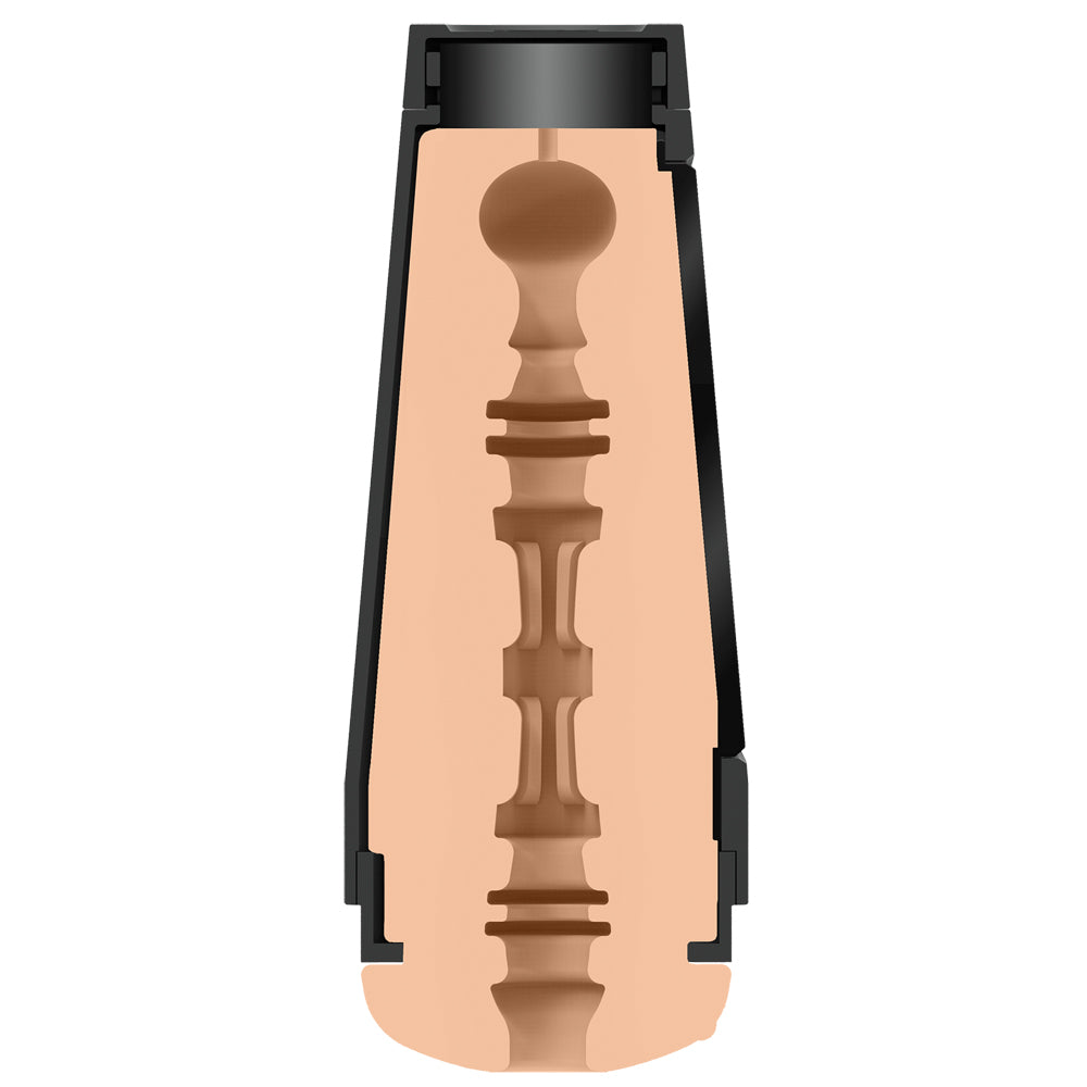 Main Squeeze Lulu Chu Ultraskyn Stroker Pussy interior design showing lifelike texture and variable-pressure features.