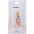 A-Play Groovy Silicone Anal Plug 4 Inch Sunrise in colorful packaging, showcasing its unique design and health-grade material.