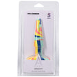 A-Play Groovy 5 Inch Silicone Anal Plug Sunrise in packaging featuring a colorful swirl design.