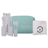 Awkward Essentials Starter Set White includes a toiletry bag, applicators, a cream, and a towel for intimate care.