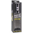 Rock Solid Auto Penis Pump Black Clear packaging showcasing the automatic pumping system by Doc Johnson.