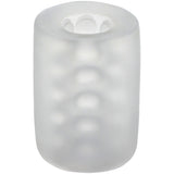 GoodHead Glow Helping Head Mini Stroker Frost Green designed for enhanced pleasure with massage beads.