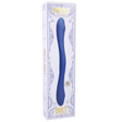 Tryst Duet Double Ended Remote Vibrator Periwinkle packaging showcasing its sleek design and versatility for pleasure.
