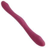 Tryst Duet Double Ended Vibrator With Wireless Remote Berry shown in berry color, designed for customizable pleasure.