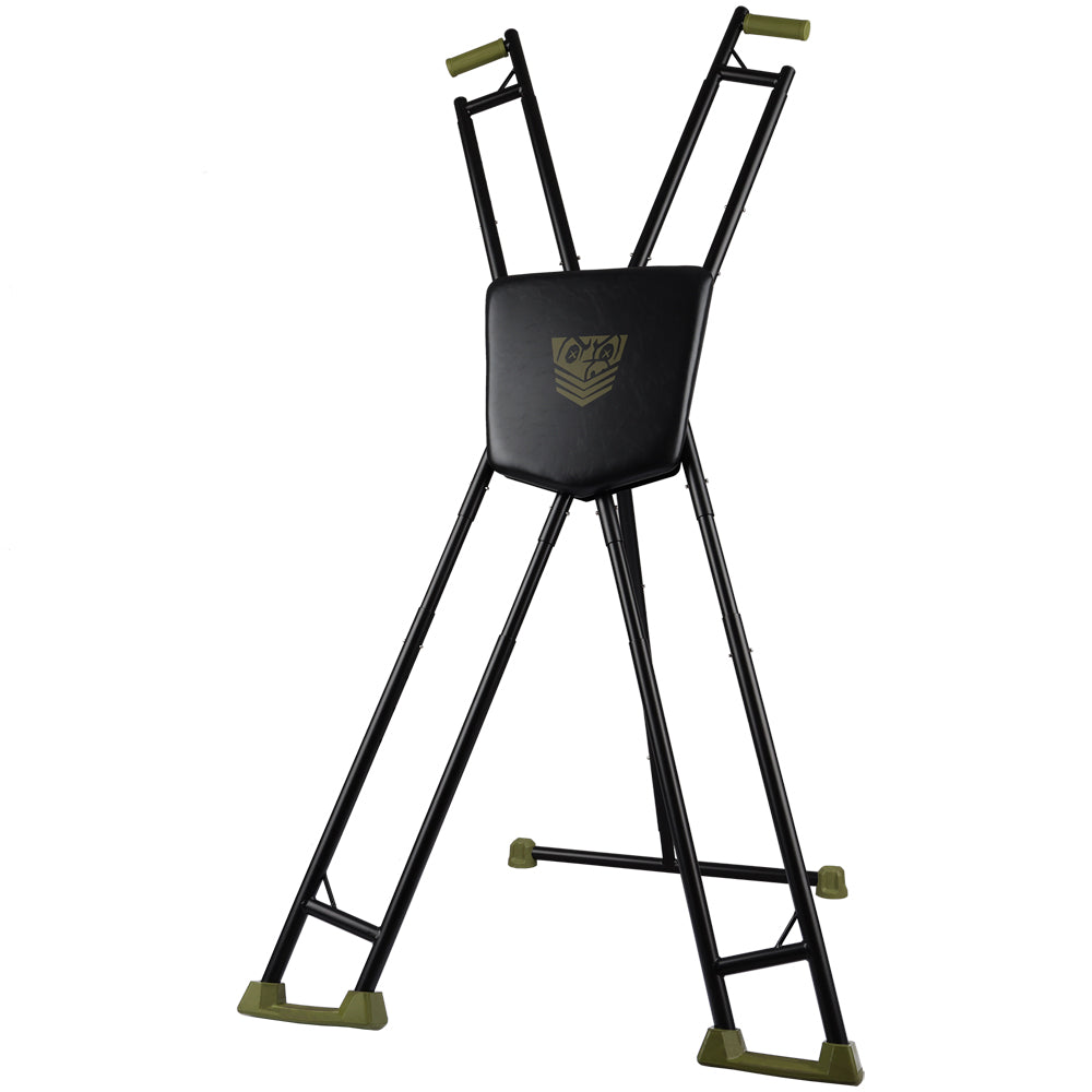 Fort Troff Tactical Cross Restraint Black Green lightweight steel restraint frame for bondage play.