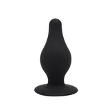 Silex-d The Original Plug Model 2 Dildo 4 inch L Black - realistic dual-density silicone anal plug in black.