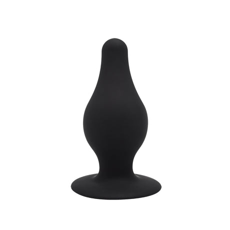 Silex-d The Original Plug Model 2 Dildo 4 inch L Black - realistic dual-density silicone anal plug in black.