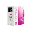 Femintimate Pelvix Silicone Kegel Exerciser Pink packaging with interchangeable weights and ergonomic design.