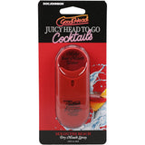 GoodHead Juicy Head Dry Mouth Spray Sex on the Beach packaging displaying moisture-boosting benefits for oral play.