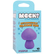 Mochi Mushroom Vibe 10 Function Silicone Vibrator Purple packaging with mushroom design and details on functions.