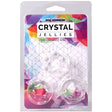 Crystal Jellies Performance Ring Set Clear packaging showing three textured rings for enhanced stimulation.
