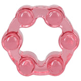 Crystal Jellies Performance Ring Set Pink featuring a textured design for enhanced stimulation.