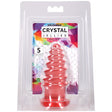 Crystal Jellies Anal Twist 5 Inch Pink by Doc Johnson in packaging for anal play.