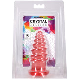 Crystal Jellies Anal Twist 5 Inch Pink by Doc Johnson in packaging for anal play.