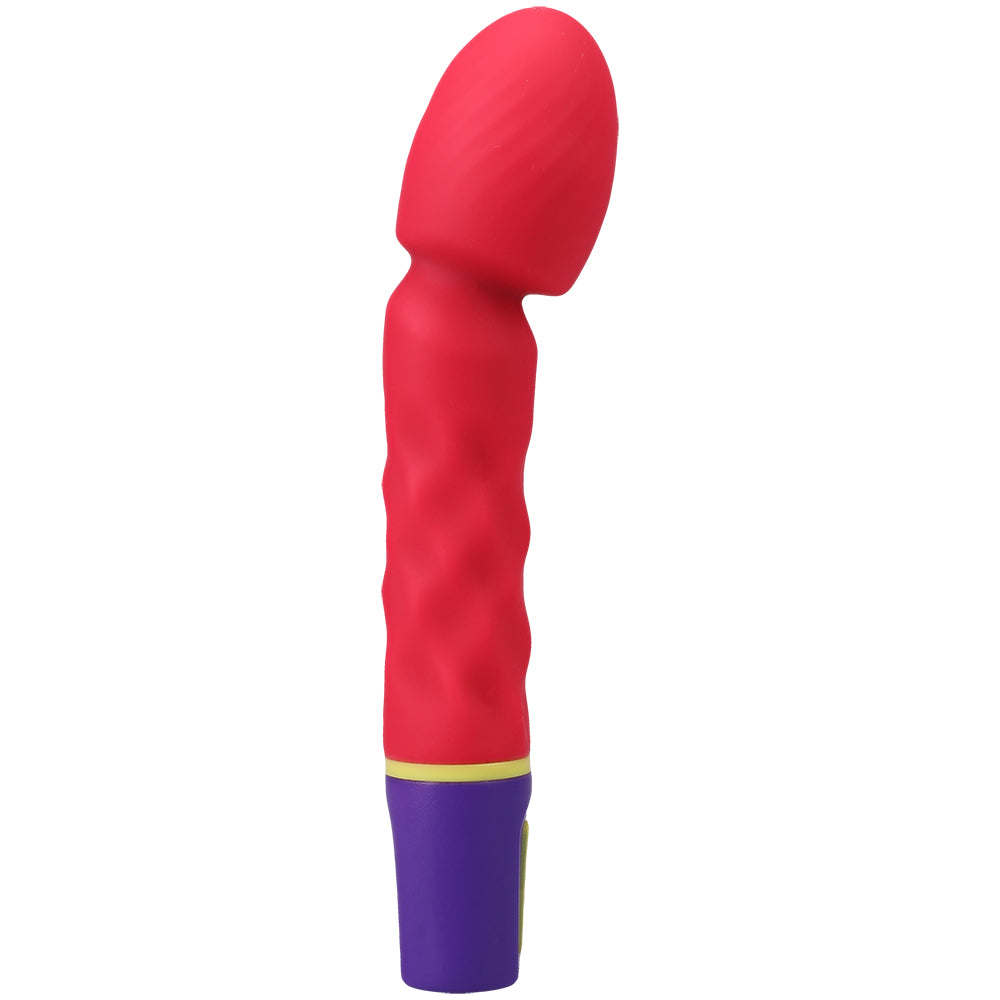 Mood Intense G G-spot Wand Vibrator Pink showcasing its sleek design and soft silicone texture.