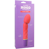 Mood Intense G G-spot Wand Vibrator Pink packaging featuring soft silicone and 10 powerful functions.