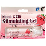 Doc Johnson Nipple & Clit Stimulating Gel Strawberry packaging, designed for heightened arousal with a fresh strawberry flavor.