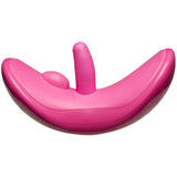 Doc Johnson iRide Pink Grinding Vibrator designed for hands-free pleasure and body rhythm control.