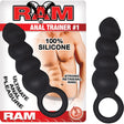 Nasstoys Ram Anal Trainer No 1 Silicone Probe Black packaging with silicone probe and strong retrieval ring.