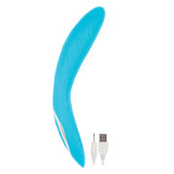Nasstoys Princess Dynamic Heat G-Spot Vibrator Blue with USB charging cable.