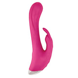 Nasstoys Princess Bunny Tickler Rabbit Vibrator Pink showcasing its sleek and body-safe design for dual-action pleasure.