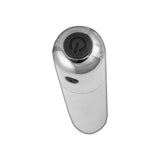 Exciter Multi Function Bullet Vibe Silver top view image showing power button and sleek design