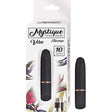 Nasstoys Mystique Rechargeable Bullet Vibrator Black in packaging with USB charger and 10 functions.