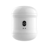Nasstoys Dynamo Vibrating Masturbator Cup White with power button and sleek design.