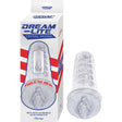 Dream-lite Crystal Vagina Masturbator Clear in packaging showcasing its realistic design and transparent body for stimulating enjoyment.