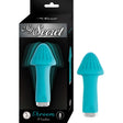 My Secret Shroom Silicone Bullet Vibrator Aqua packaging with a charming blue mushroom-shaped bullet vibe.