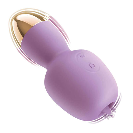 Nasstoys Clit-tastic Intense Dual Massager Lavender showcasing sleek design and dual-ended functionality.