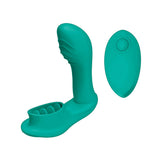 Nasstoys Blaze Remote Control Satisfier Aqua with remote control, designed for hands-free dual stimulation.
