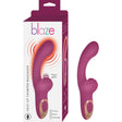 Blaze Heat-Up Thumper Massager Eggplant product image showing ergonomic design and packaging.