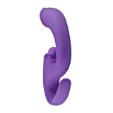 Nasstoys The Beat Dual Pleasure G-Spot Vibrator Purple side view showcasing ergonomic design.