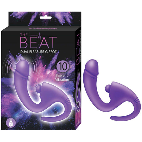 Nasstoys The Beat Dual Pleasure G-Spot Vibrator Purple with 10 powerful vibrations and ergonomic design.