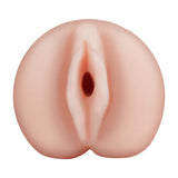 Always Horny Self-Lubricating Masturbator Skye White close-up view of the realistic design and texture.