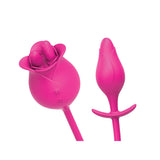 The Royale Dual Massager Silicone Vibrator Pink with dual stimulation features in vibrant pink color.