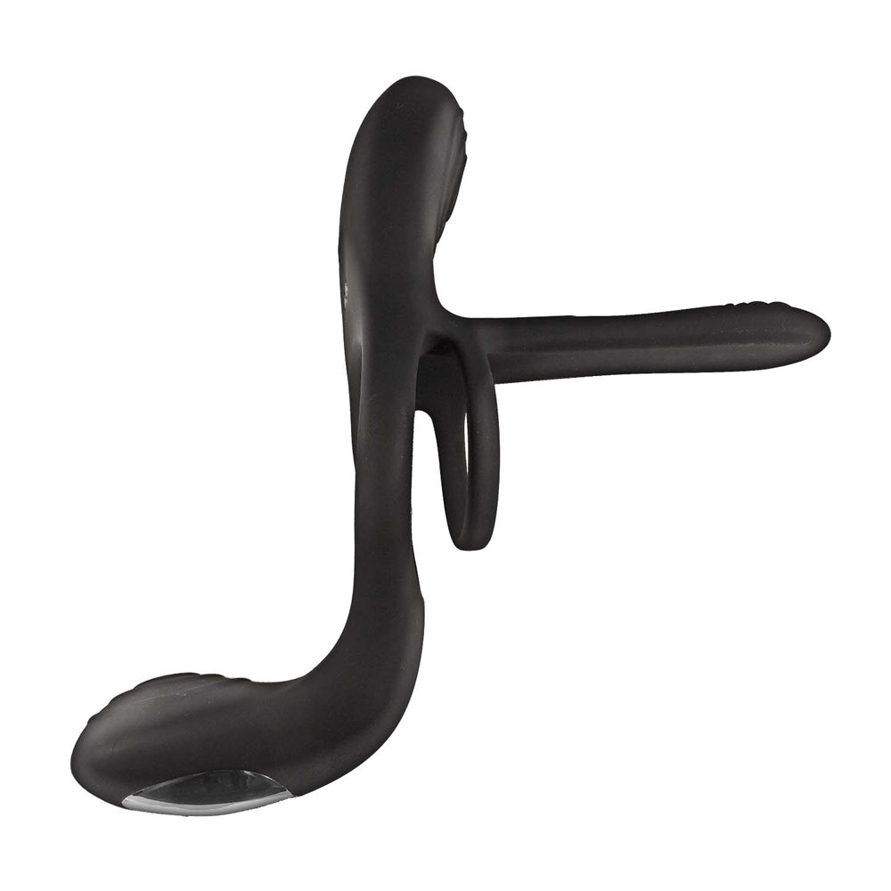 Nasstoys Enhancer Vibrating Lovers Ring Black designed for couples with vibrating functions and ergonomic design.