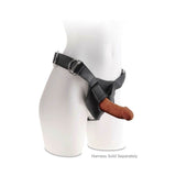 King Cock Plus 6 inches Triple Density Cock Realistic Dildo With Suction Cup Brown