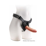 King Cock Plus 7 inches Triple Density Cock Realistic Dildo With Suction Cup Tan